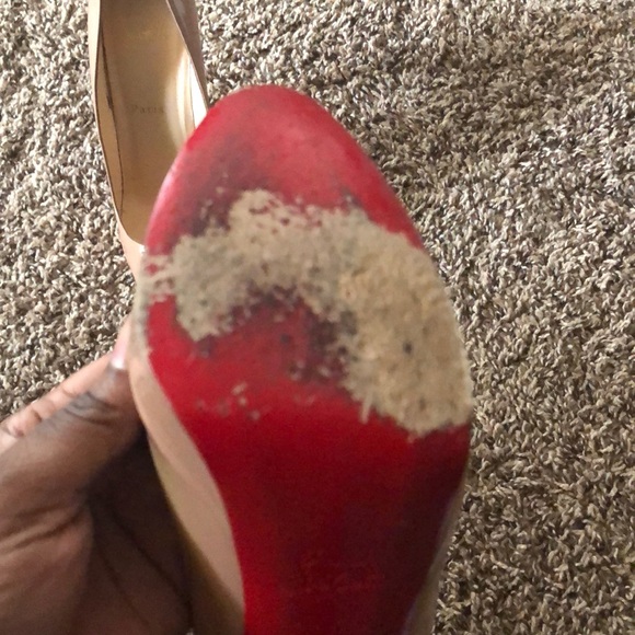 Nude colored Christian Louboutins - Picture 2 of 4
